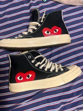 Comme des Garcons x Converse Big Heart High Top Chuck Size - 8 1/2